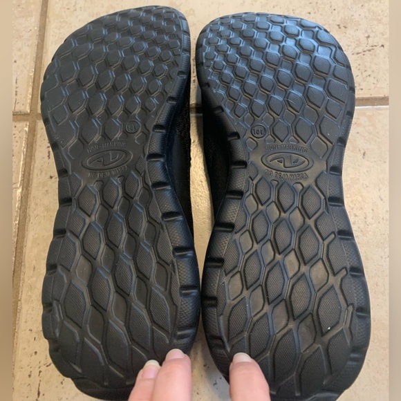 Womens Black Slip-On Wide Fit Shoes – Memory Foam Comfort, Size 10W - Picture 8 of 9